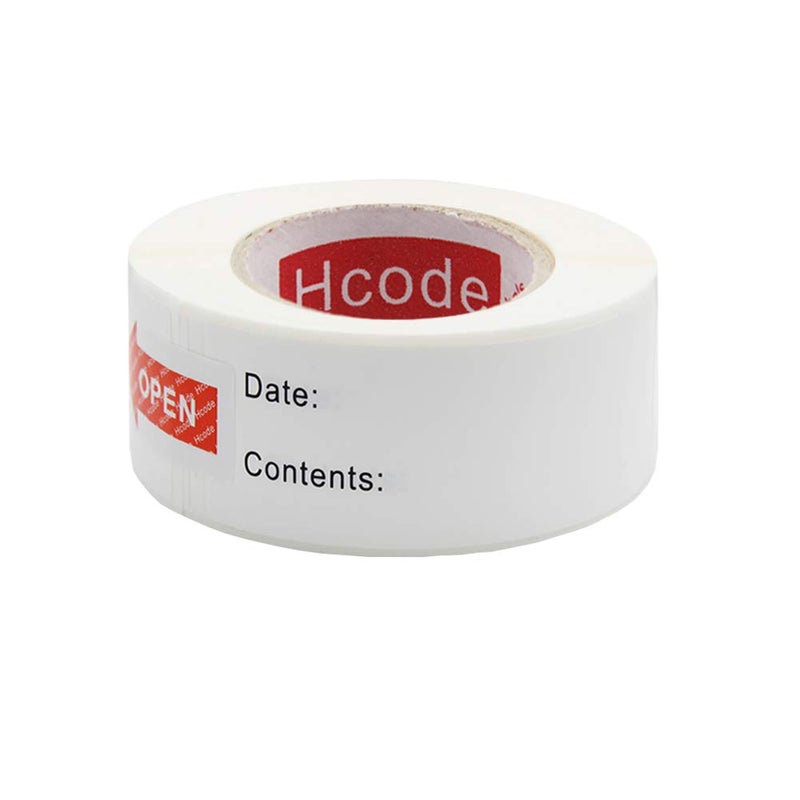 Hcode 1 x 3'' Self-Adhesive Removable Freezer Food Storage Labels - Easy Clean Leaves No Residue - Meal Prep Labels Plastic Paper Sticker Perfect for Reusable Containers 300 Stickers(1x3 Fill in) - Image 1